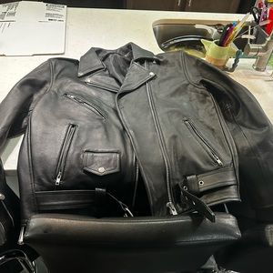 Large real leather jacket
